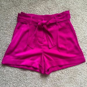 EXPRESS High waist tie belt shorts
